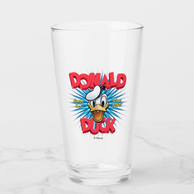Verre Retro Donald Duck Heritage Graphic (Devant)