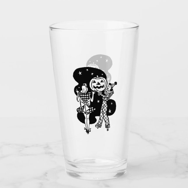 Verre Rétro Mesdames avec Citrouille (Devant)