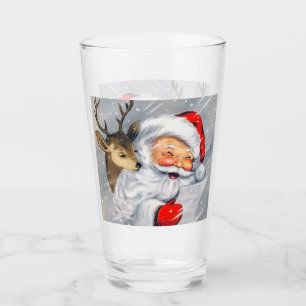 Verre Retro vintage Père Noël