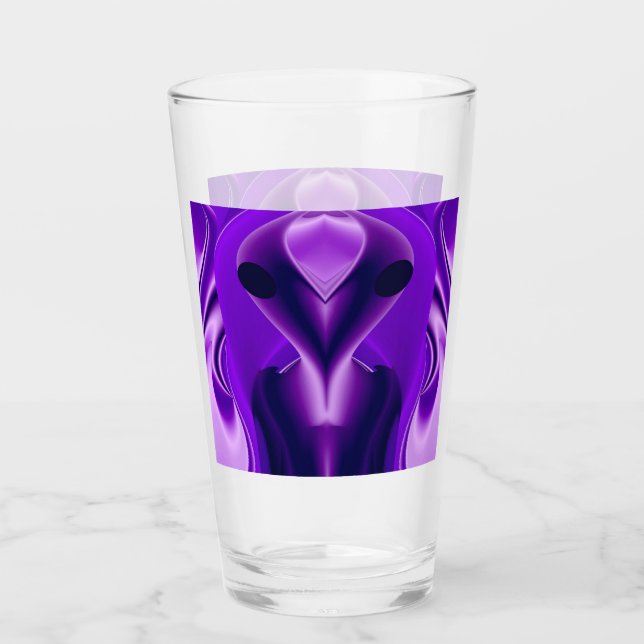 Verre Rêves arc-en-ciel violet 3D, Alien (Devant)