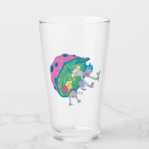 Verre RICK ET MORTY™  Décalage du portail infecté