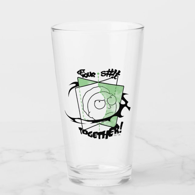 Verre RICK ET MORTY™ | Prenez votre S# ! t Together ! (Devant)