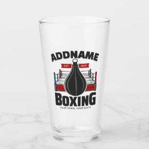 Verre Ring de boxe AJOUTER NOM Sac de vitesse de boxe de