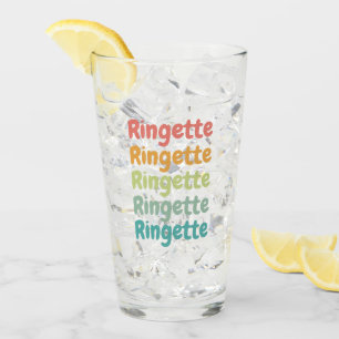 Verre Ringette Cute Retro Lecteur Ringette Cadeaux