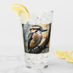 Verre Rires de charme : Kookaburra dans peinture à huile