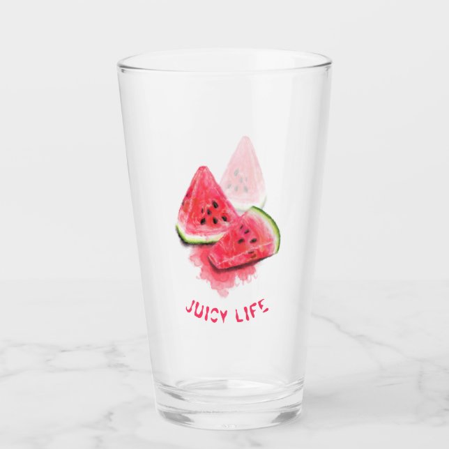 Verre Roseau rouge (Devant)