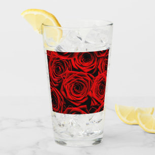 Verre Roses rouges rouges