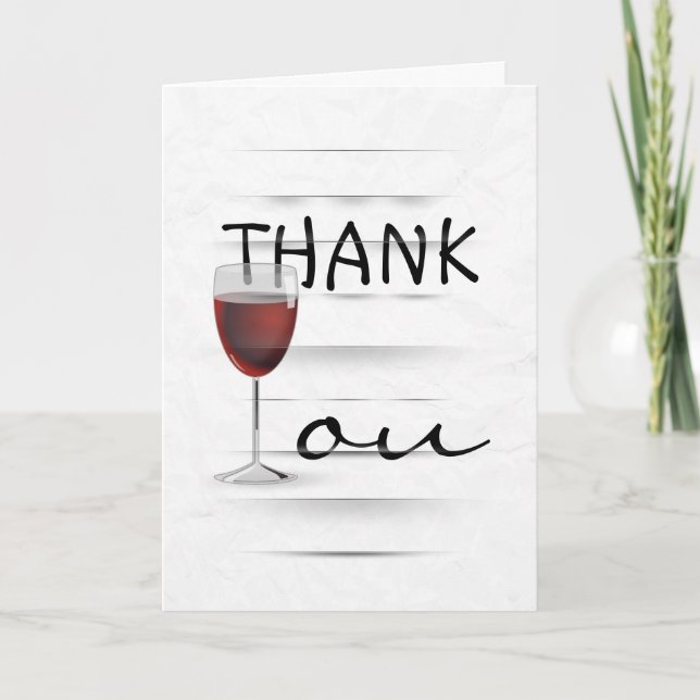 Verre rouge Merci (Devant)