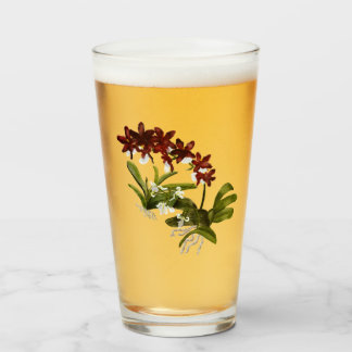 Verre rouge orchidée