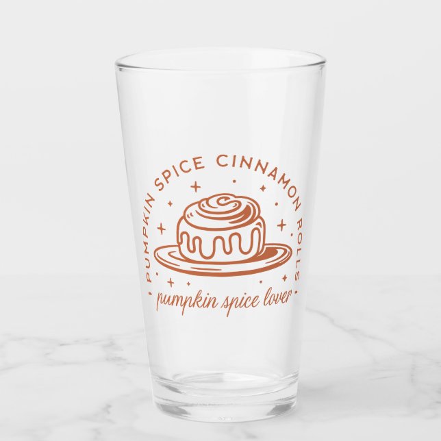 Verre Rouleaux de cannelle à épices citrouilles (Devant)