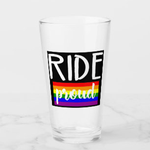 Verre Roulez à vélo fier