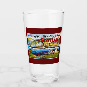 Verre Route royale d'Écosse Visites d'été Vintage