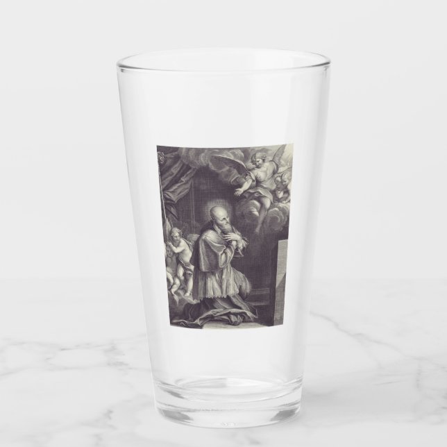 Verre Saint François de Sales Docteur de l'Eglise (Devant)