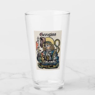 Verre Saint Georges et le Dragon Grand Martyr