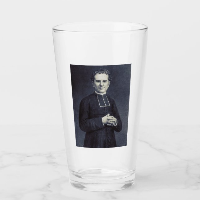 Verre Saint John Bosco Père et enseignant de la jeunesse (Devant)