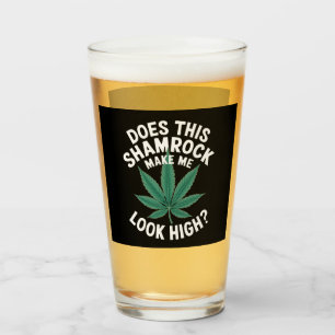 Verre Saint Patricks Amusante fête pour les gars Grande