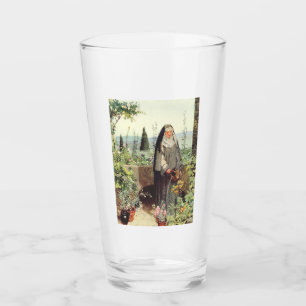 Verre Sainte Claire d'Assise : Patronne de la télévision