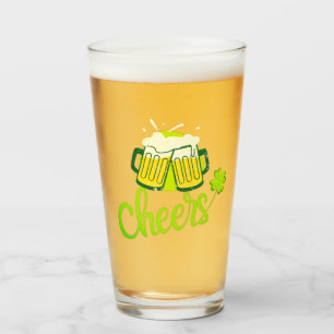 Verre Salutations avec Shamrock - Saint Patrick Day