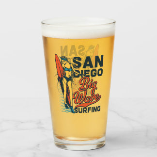 Verre San Diego Big Wave Surfing Beer