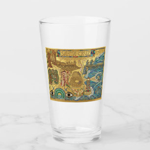 Verre Santa Cruz Californie Mosaïque Carte Jetée Plage