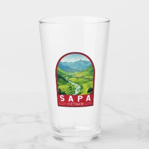 Verre Sapa Vietnam Travel Art Vintage