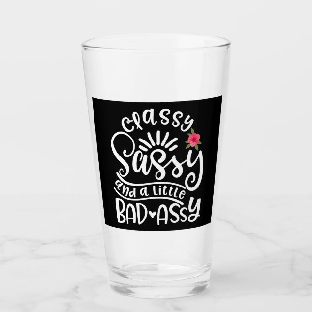 Verre Sassy Classique Et Un Peu Mauvais Assy Amis Sassy (Devant)