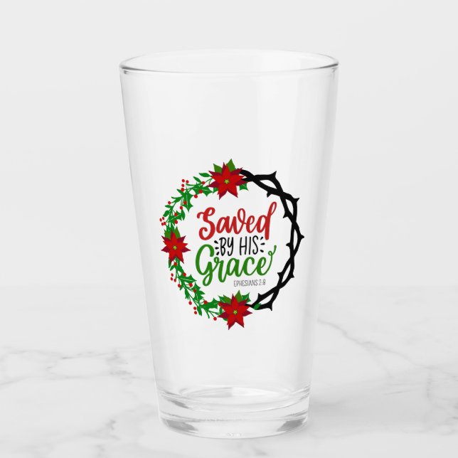 Verre Sauvé par Sa Grace Christmas Wreath (Devant)