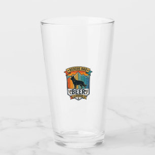 Verre Sauver Papa Amateur de Bière Chien Vintage Sunset_