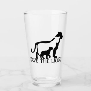 Verre Sauvez les lions