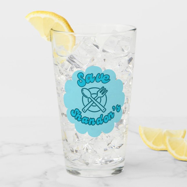 Verre SAVE SHANDON'S - Rob's Diner - The Crossing (Devant glace)