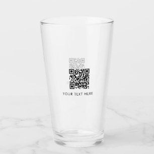 Verre Scannable Business Website QR Code Publicité