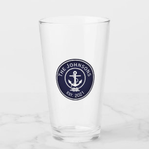 Verre Sceau nautique Ancre