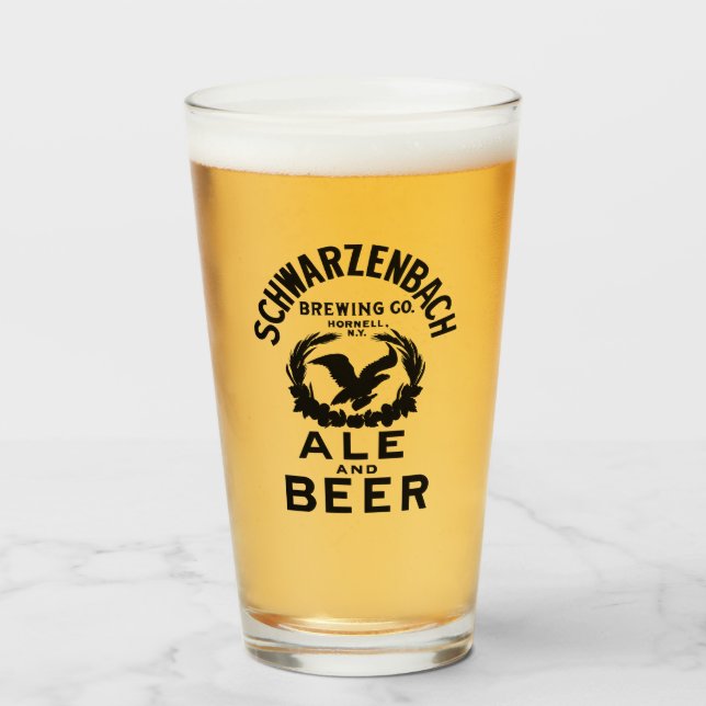 Verre Schwarzenbach Brewing Co. Pint (Devant (rempli))
