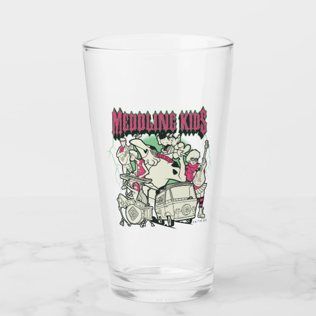 Verre Scooby-Doo et le groupe Gang Meddling Kids Punk (Devant)