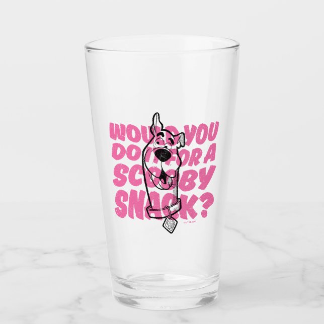 Verre Scooby-Doo |Le Feriez-Vous Pour Un Snack Scooby ? (Devant)