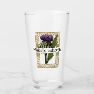 Verre Scottish Thistand and Scots Gaelic Toast