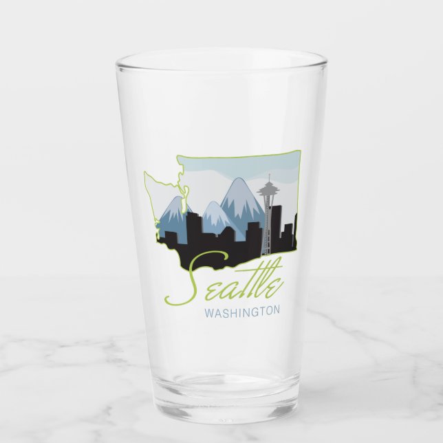 Verre Seattle Washington (Devant)