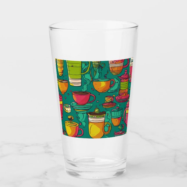 Verre Seringa ao lado da xícara de café neon (Devant)