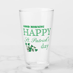 Verre Shamrock de canard Happy Go Lucky St Patrick's Day