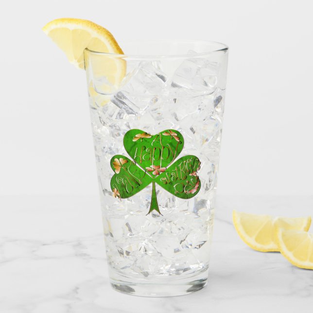Verre Shamrock St. Patrick's Day Glass (Devant glace)
