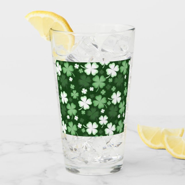 Verre Shamrock vert, Saint Patrick's Day (Devant glace)