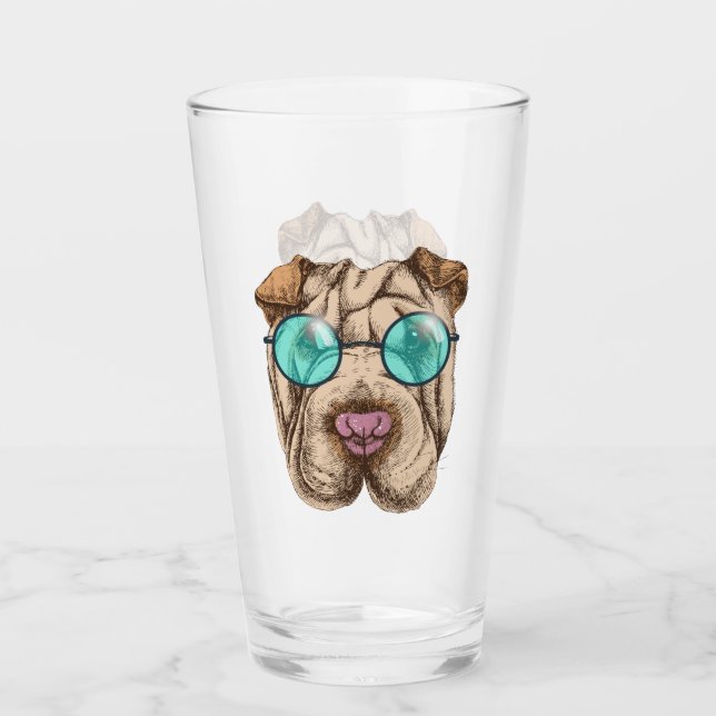 Verre Sharpei dans des lunettes de soleil (Devant)