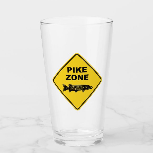 VERRE SIGNE DE LA ZONE DE PÊCHE (Devant)