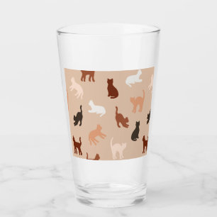 Verre Silhouette de chat