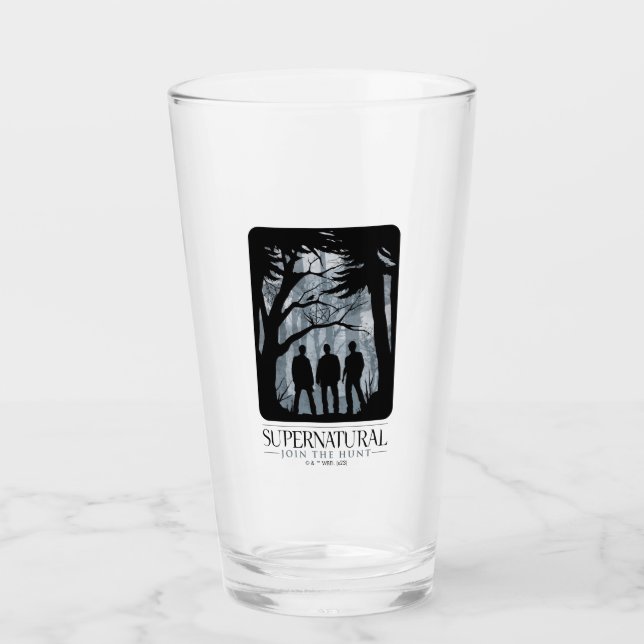 Verre Silhouette de la forêt surnaturelle (Devant)