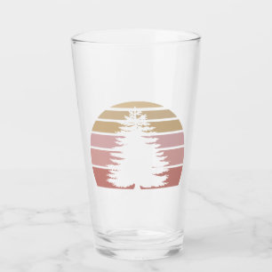 Verre Silhouette des pins