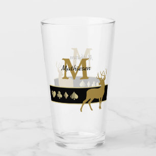 Verre Silhouette Or Monogram Buck Deer