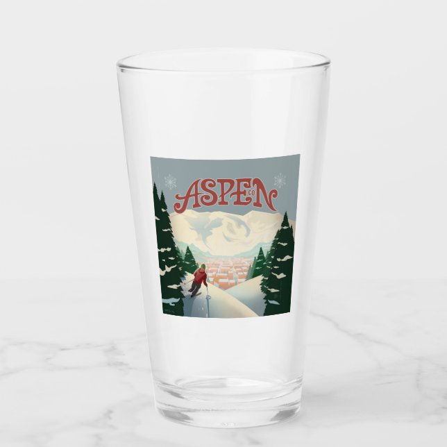 Verre Skier d'Aspen | Colorado (Devant)