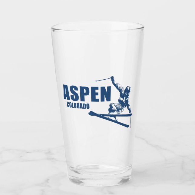 Verre Skier d'Aspen Colorado (Devant)