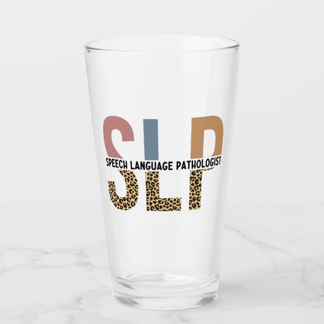 Verre SLP Discours Pathologiste Typographie Empreinte de (Devant)